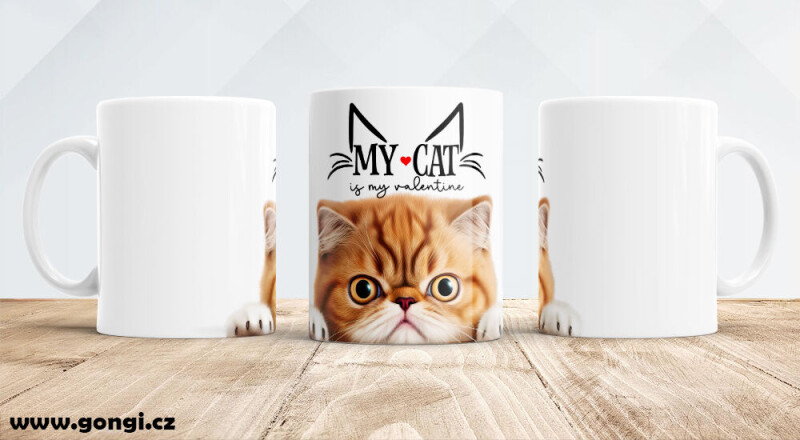 Hrnek 330 ml - My cat - Exotická krátkosrstá kočka